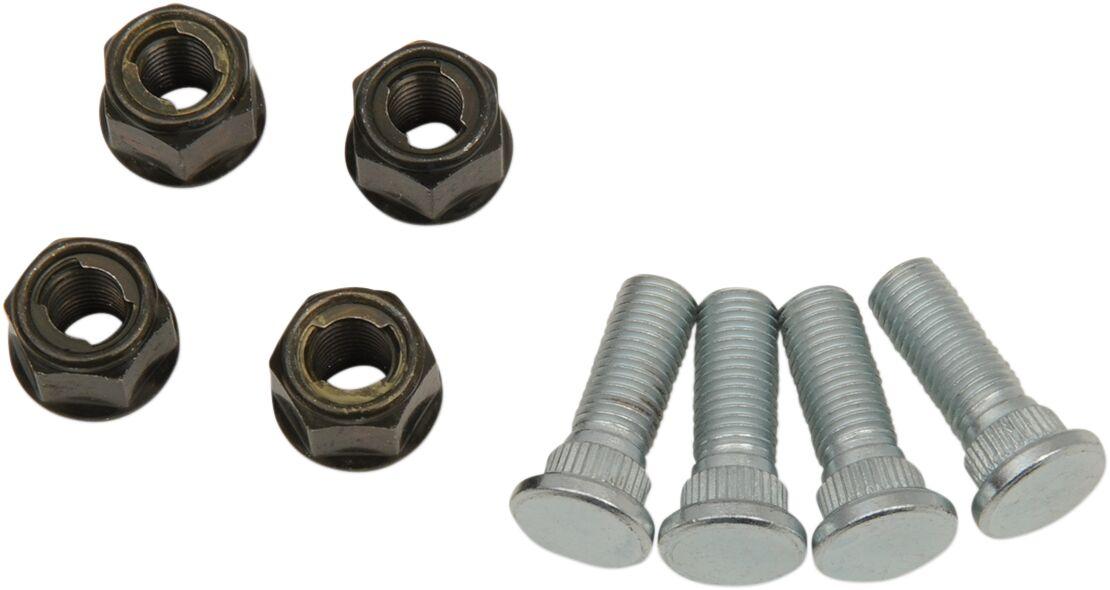 85-1005 - Moose Racing Wheel Stud/Nut Kit For Yamaha YXR 660 F 4X4 2007 (US Models) Fits Front Or Rear - Black/Silver