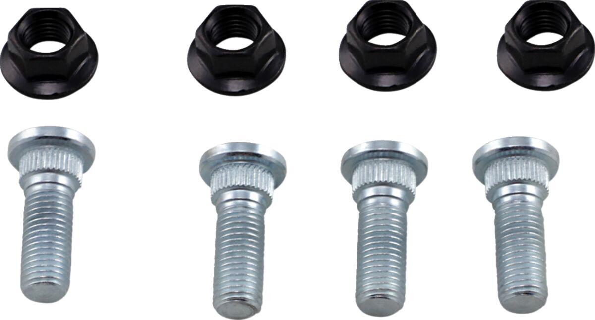 85-1018 - Moose Racing Wheel Stud/Nut Kit For Yamaha YFS200 1995-2006 Rear - Black/Silver