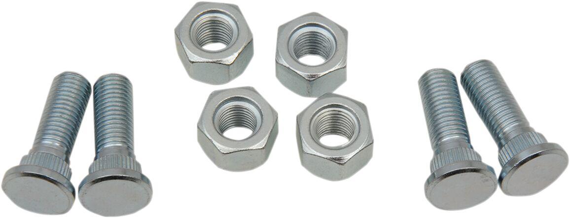 85-1007 - Moose Racing Wheel Stud/Nut Kit For Suzuki LT-A 750 AXI 4X4 2012-2017 Fits Front Or Rear - Silver