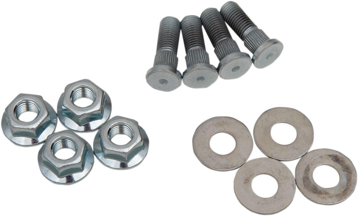 85-1034 - Moose Racing Wheel Stud/Nut Kit For Honda TRX700 XX 2008-2009 Fits Front Or Rear - Silver