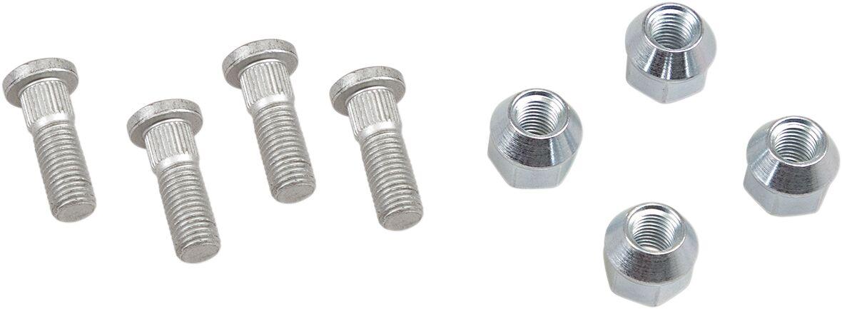 85-1040 - Moose Racing Wheel Stud/Nut Kit For Arctic Cat Textron 400 4X4 2004 (US Models) Fits Front Or Rear - Silver