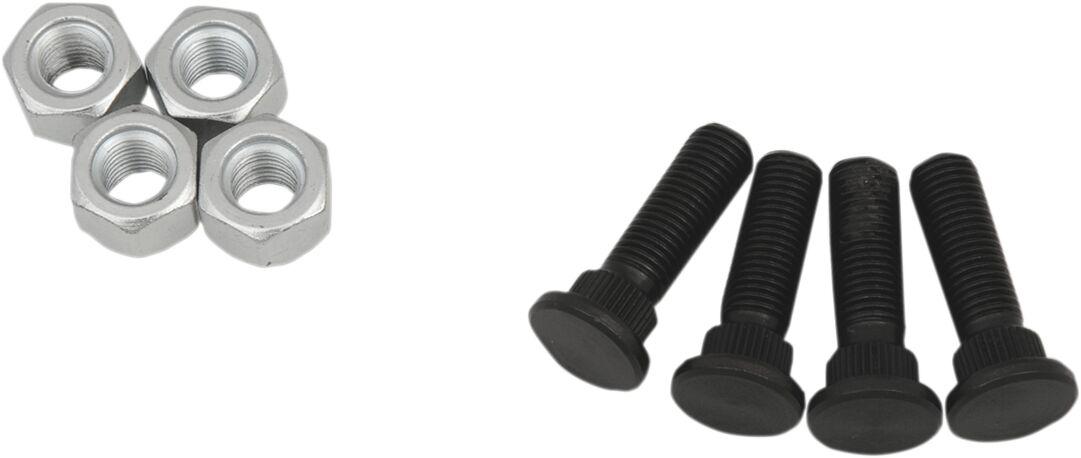 85-1025 - Moose Racing Wheel Stud/Nut Kit For Yamaha YXR450 F 4X4 2007-2009 Front - Black/Silver