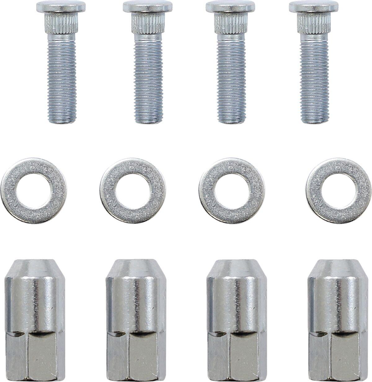 85-1111 - Moose Racing Wheel Stud/Nut Kit For Polaris Ranger 800 EFI 4X4 2013-2014 Rear - Silver