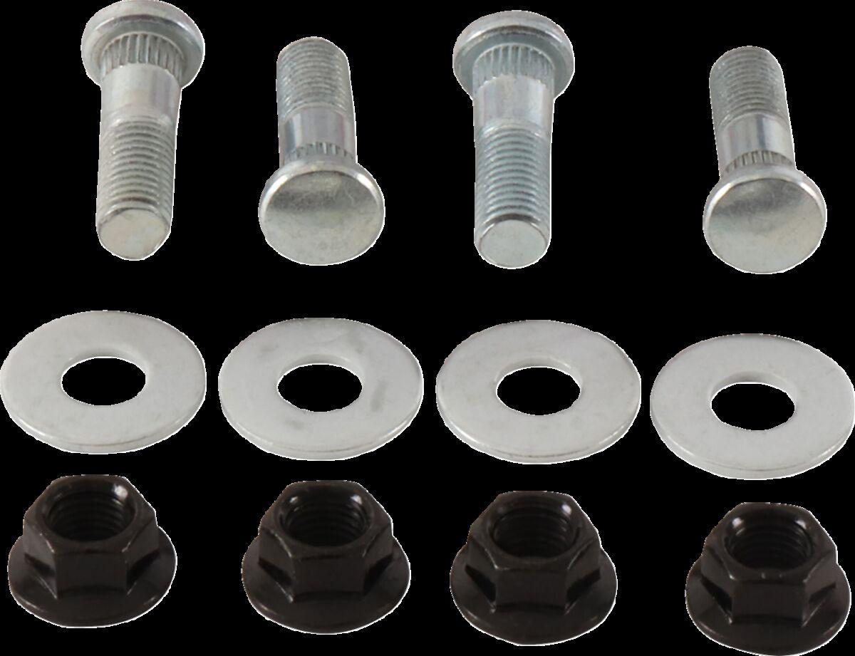 85-1122 - Moose Racing Wheel Stud/Nut Kit For Suzuki LT-F 300 WDX 4X4 1991-1998 Front - Silver