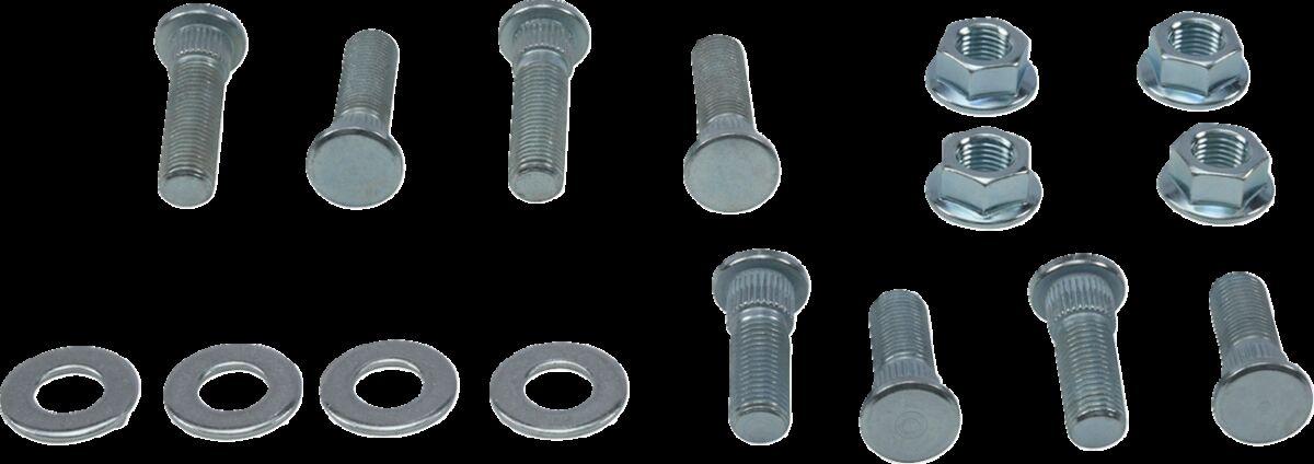 85-1131 - Moose Racing Wheel Stud/Nut Kit For Polaris Hawkeye 300 2X4 2007 Fits Front Or Rear - Silver