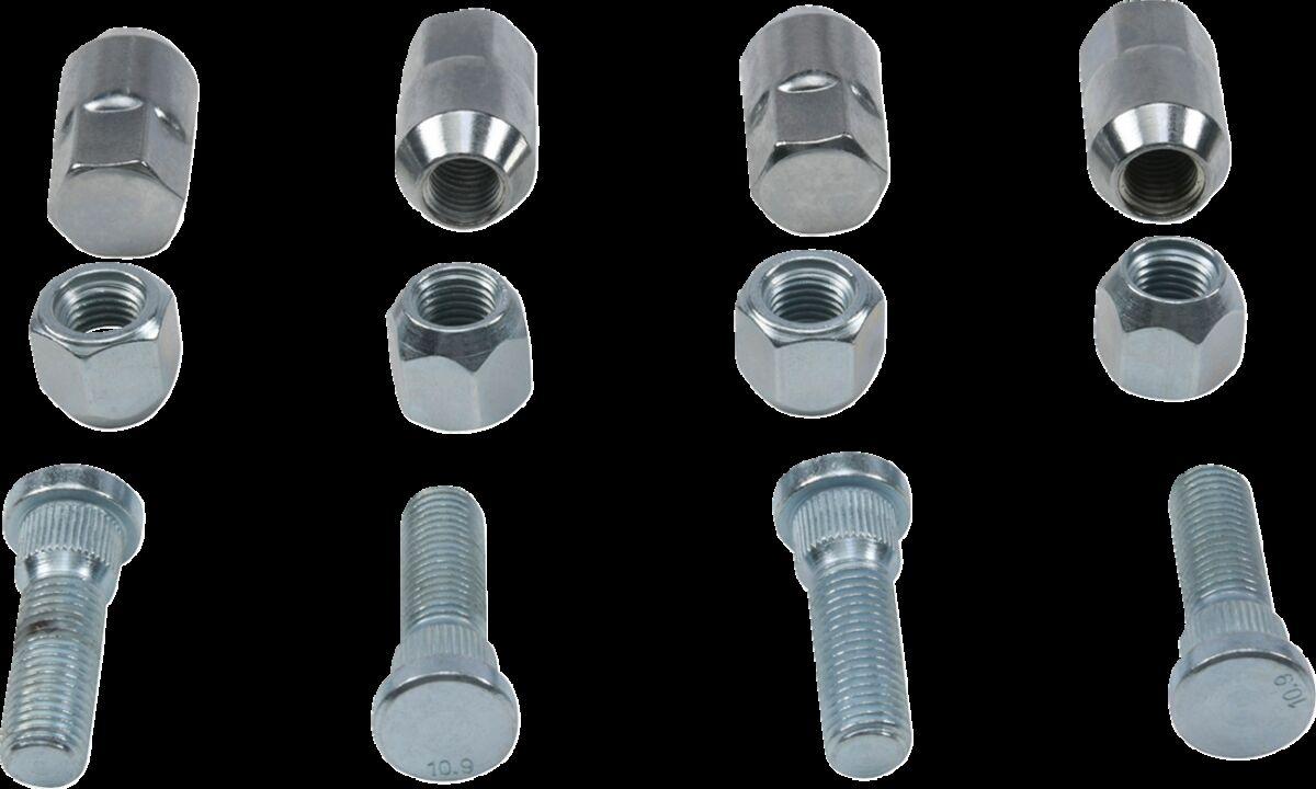 85-1129 - Moose Racing Wheel Stud/Nut Kit For Polaris Ranger 570 4X4 2015 Fits Front Or Rear - Silver