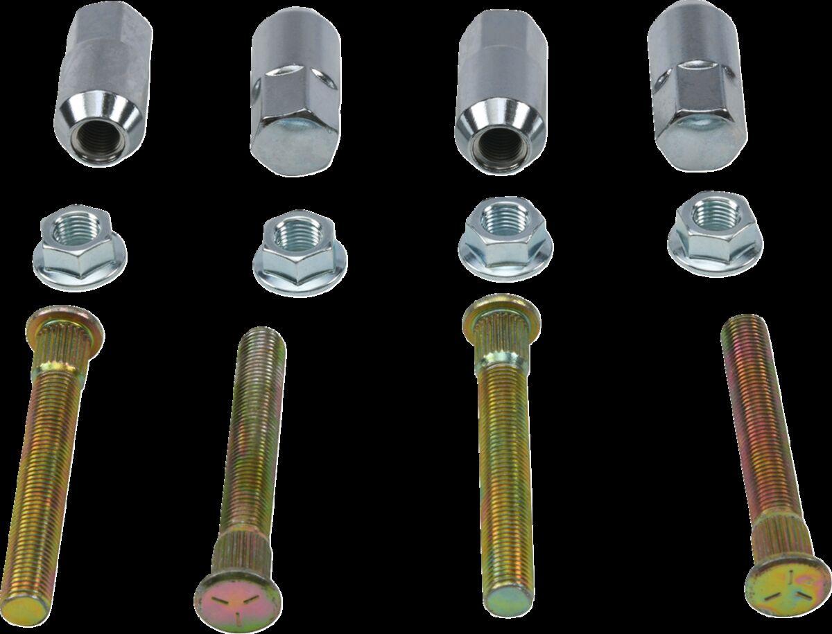 85-1135 - Moose Racing Wheel Stud/Nut Kit For Polaris Ranger RZR 4 800 4X4 2011 Front - Silver
