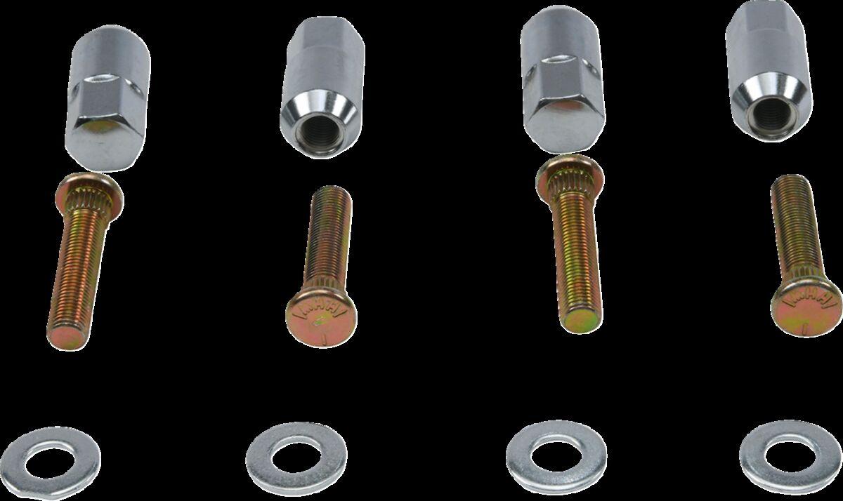 85-1134 - Moose Racing Wheel Stud/Nut Kit For Polaris Ranger 800 EFI 4X4 2014 Front - Silver