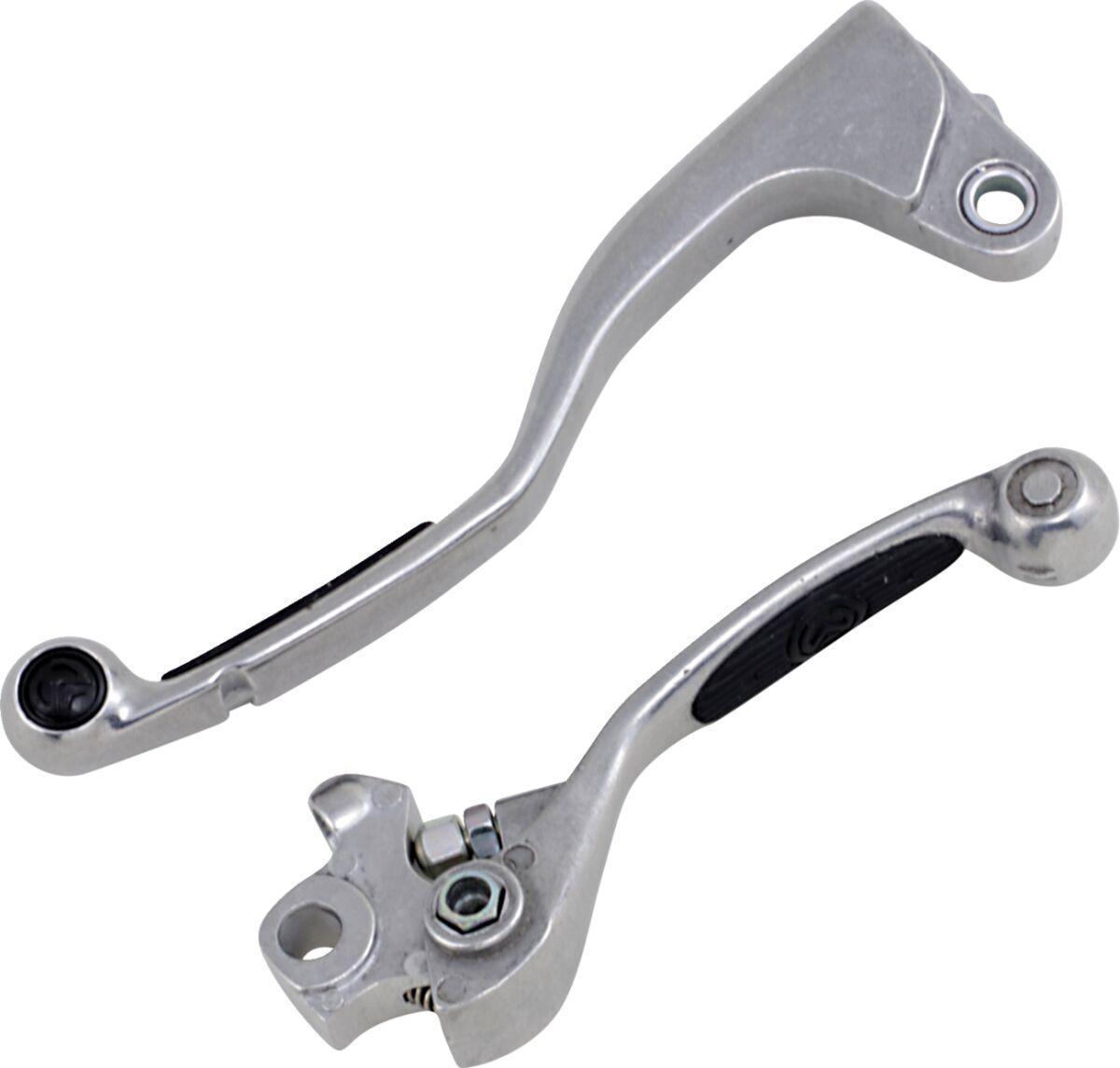 1SGYG92 - Moose Racing Competition Grip Lever Set For Yamaha YZF250 2009-2018 - Black/Silver