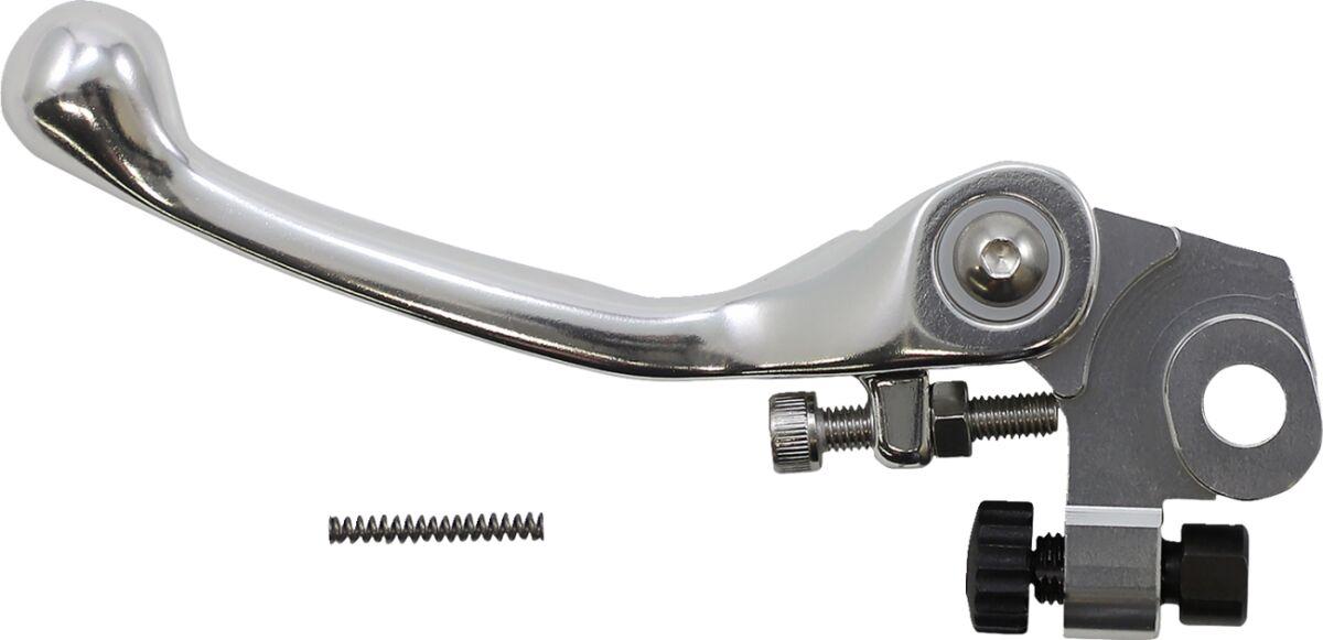 H07-5942CS - Moose Racing Flex FG Forged 6061-T6 Clutch Lever For Gas Gas EC250 2021-2023 - Polished/Silver