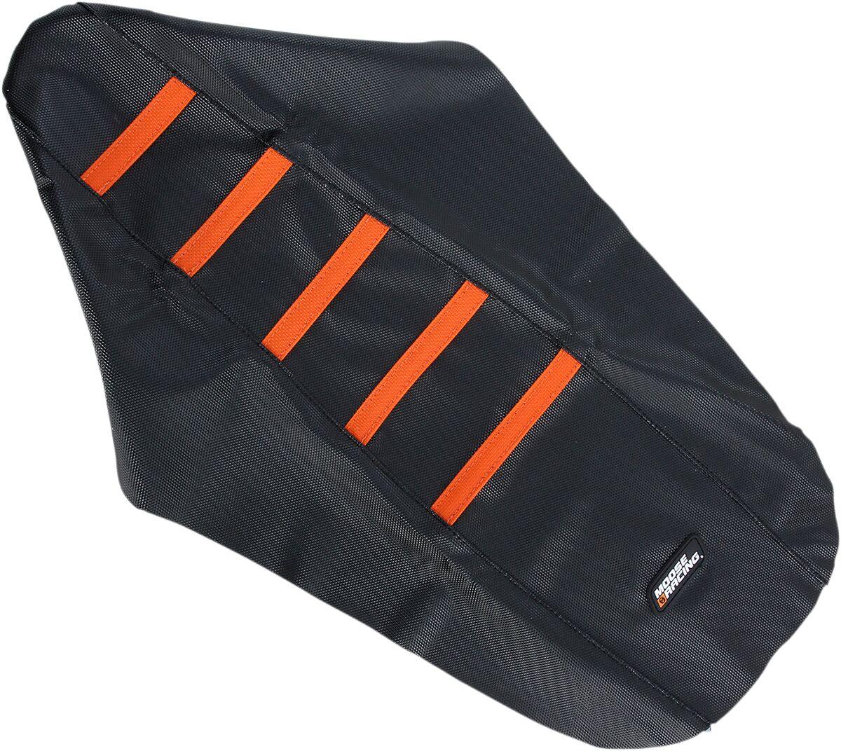 KTM25003-336RT - Moose Racing Ribbed Seat Cover For KTM EXC125 2004-2007 - Black Cover/Orange Ribs