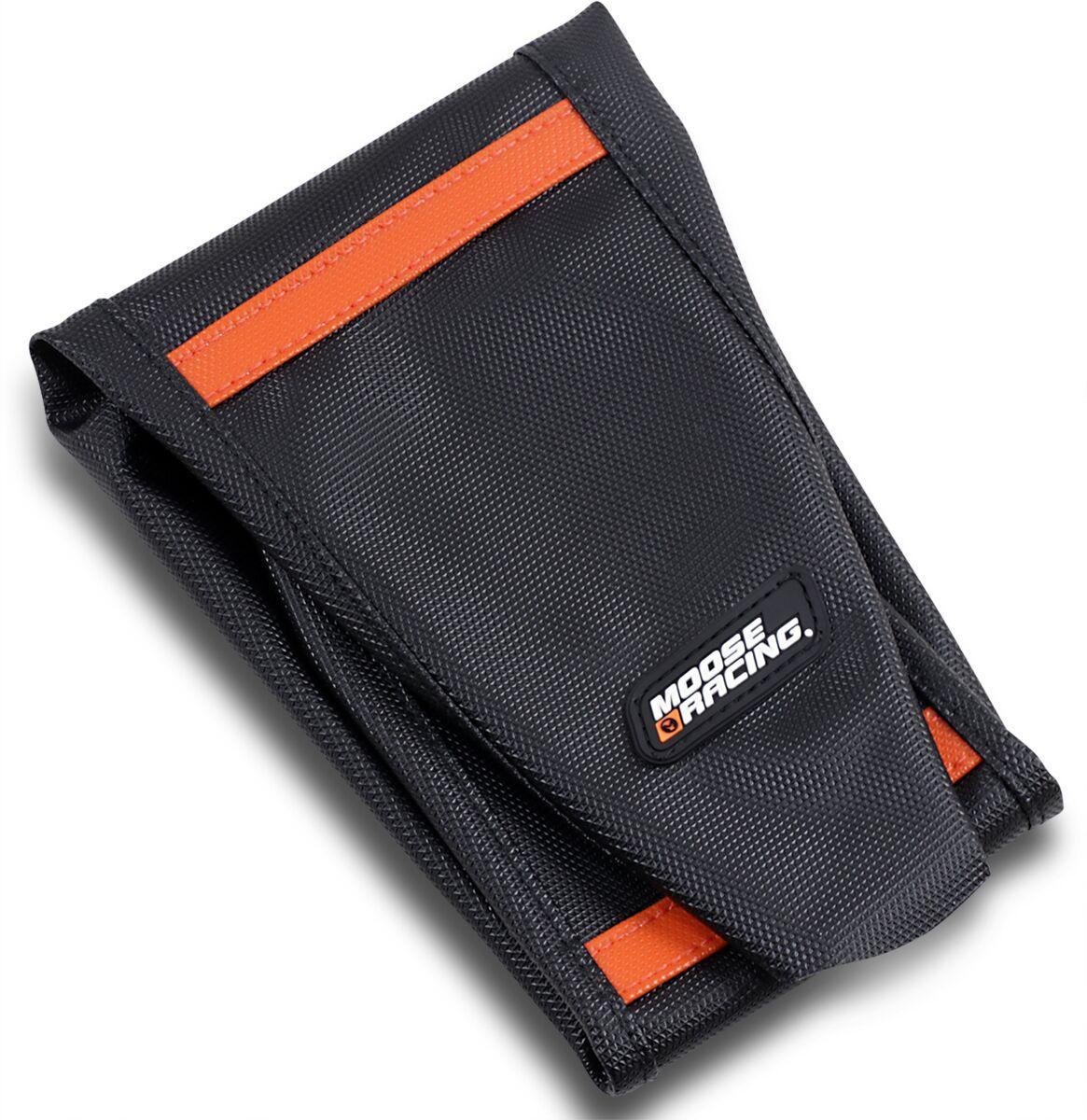 KTM45019-336 - Moose Racing Ribbed Seat Cover For KTM EXC-F250 2021-2022 - Black Cover/Orange Ribs
