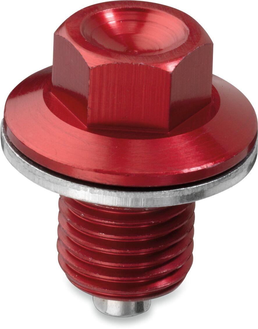 DP107-3 - Moose Racing Magnetic Drain Plug For Honda CR125 1984-2007 - Red