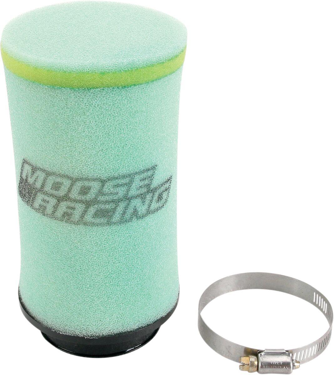 P3-15-05 - Moose Racing Precision Pre-Oiled Air Filter For Polaris Hawkeye 400 HO 2x4 2011-2013 - Black/Green