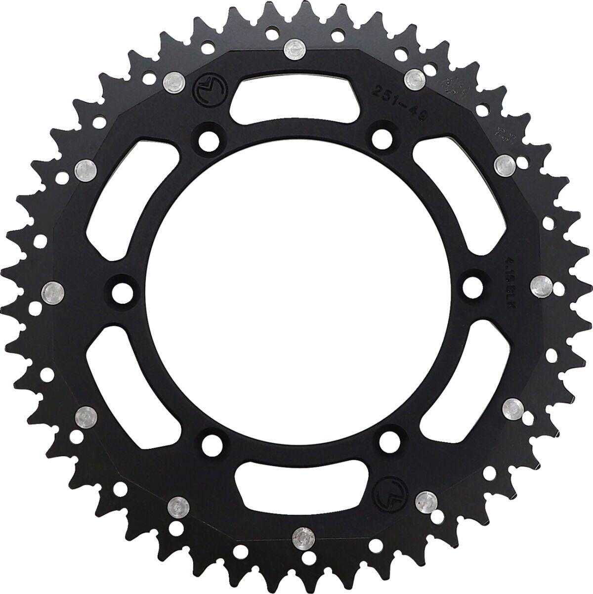 1210-251-49-10X - Moose Racing Dual Sprocket For Yamaha IT 250 1981-1983 Rear Black 49T