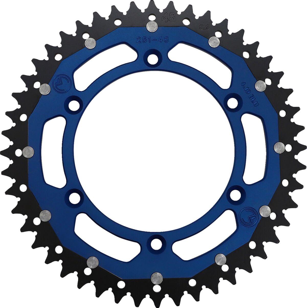 1210-251-48-12X - Moose Racing Dual Sprocket For Yamaha IT 250 1981-1983 Rear Blue 48T