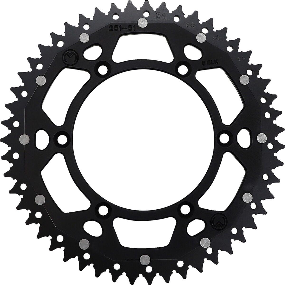 1210-251-51-10X - Moose Racing Dual Sprocket For Honda CRF250R 2020-2022 Rear Black 51T