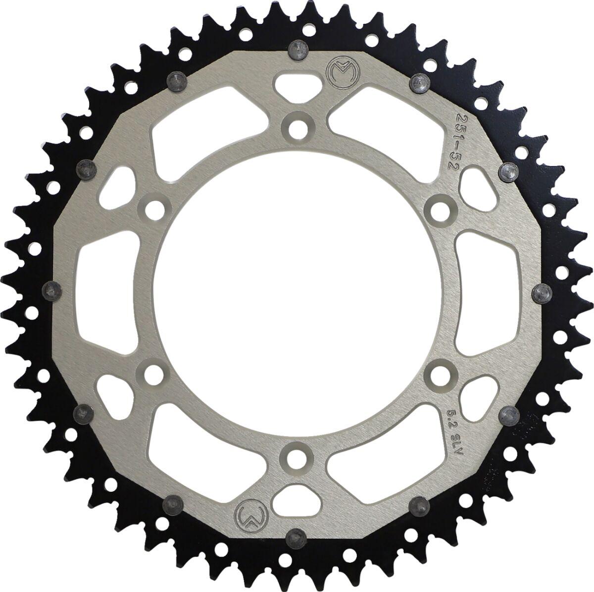 1210-251-52-11X - Moose Racing Dual Sprocket For Honda CRF250R 2020-2022 Rear Silver 52T