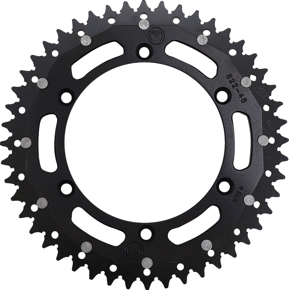 1210-822-48-10X - Moose Racing Dual Sprocket For Husqvarna CR125 1991-2013 Rear Black 48T