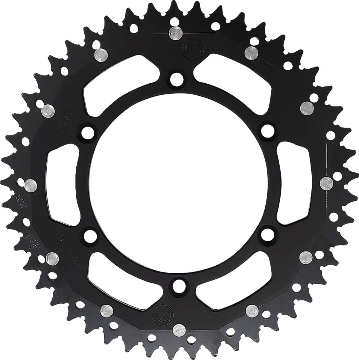 1210-808-49-10X - Moose Racing Dual Sprocket For Suzuki DR250 1990-1993 Rear Black 49T
