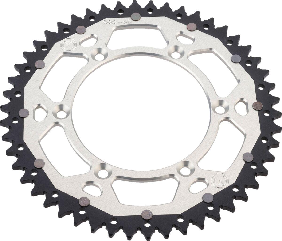 1210-822-49-11X - Moose Racing Dual Sprocket For Husqvarna CR125 1991-2013 Rear Silver 49T