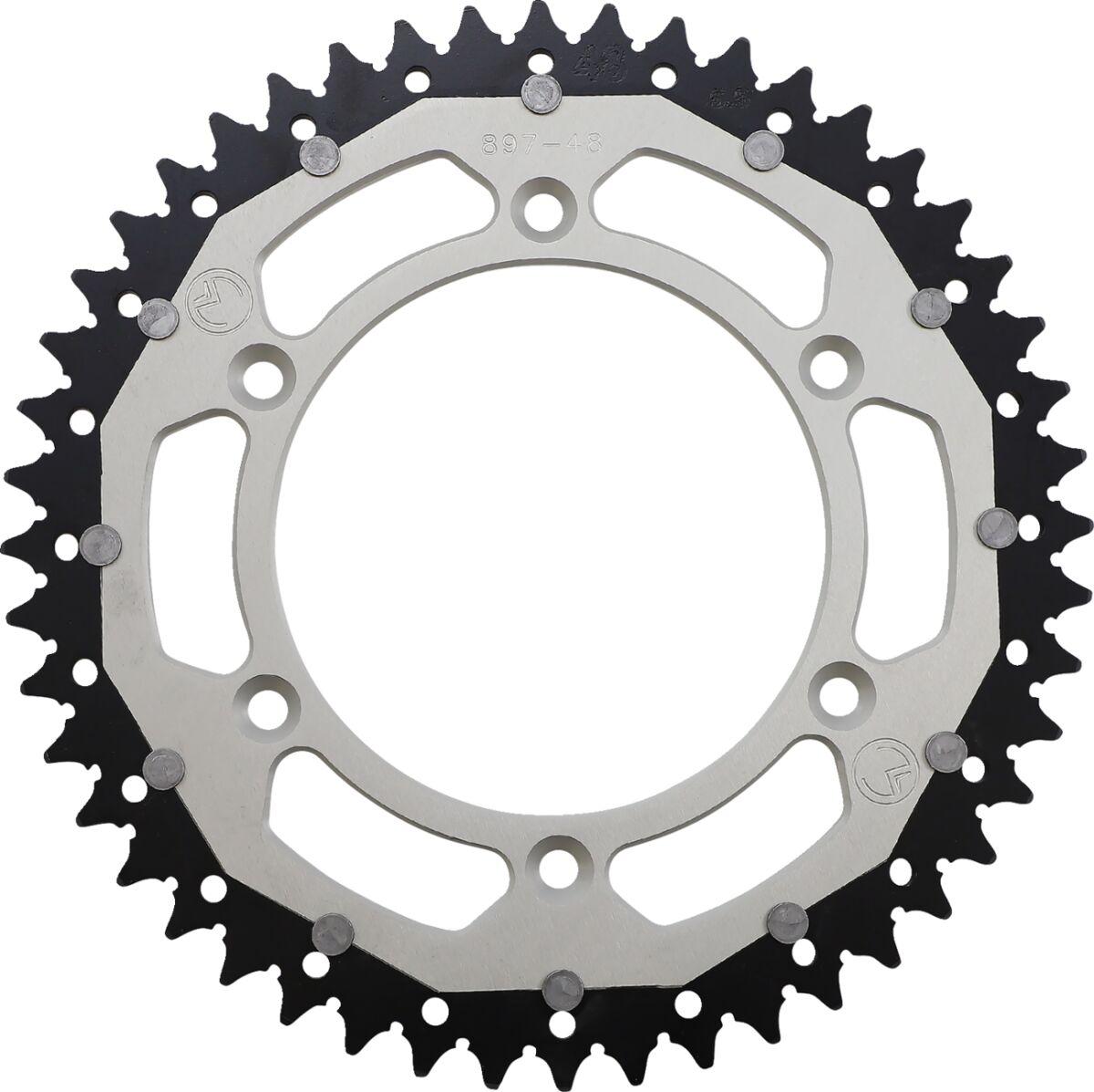 1210-897-48-11X - Moose Racing Dual Sprocket For KTM Adventure 640 1999-2006 Rear Silver 48T