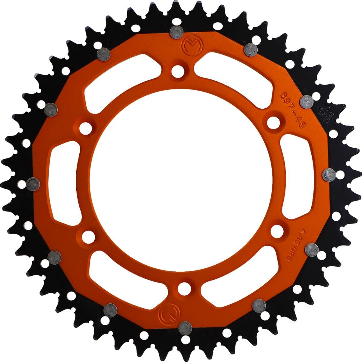 1210-897-48-14X - Moose Racing Dual Sprocket For KTM Adventure 640 1999-2006 Rear Orange 48T