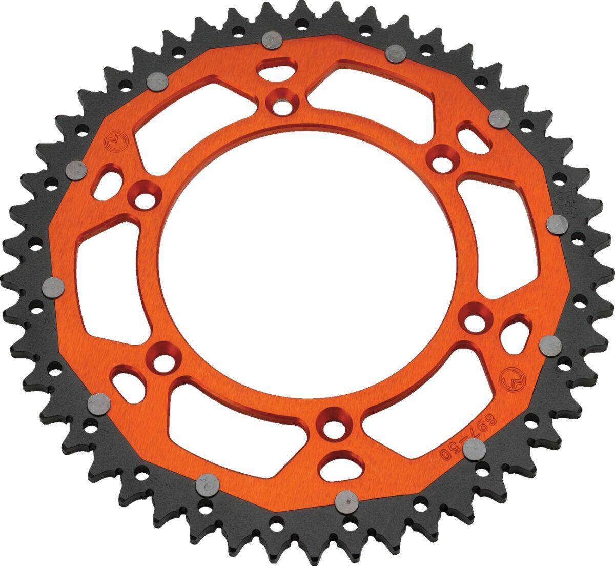 1210-897-50-14X - Moose Racing Dual Sprocket For KTM Duke 400 1994-1995 Rear Orange 50T