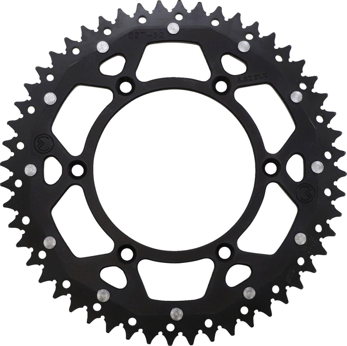 1210-897-52-10X - Moose Racing Dual Sprocket For KTM Adventure 640 1999-2006 Rear Black 52T