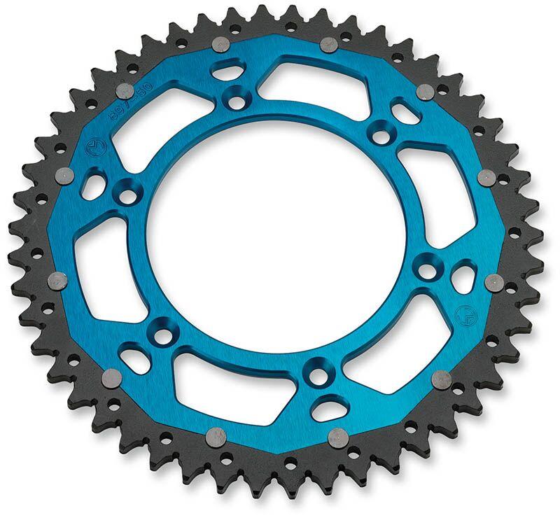 1210-897-50-12X - Moose Racing Dual Sprocket For KTM Adventure 640 1999-2006 Rear Blue 50T