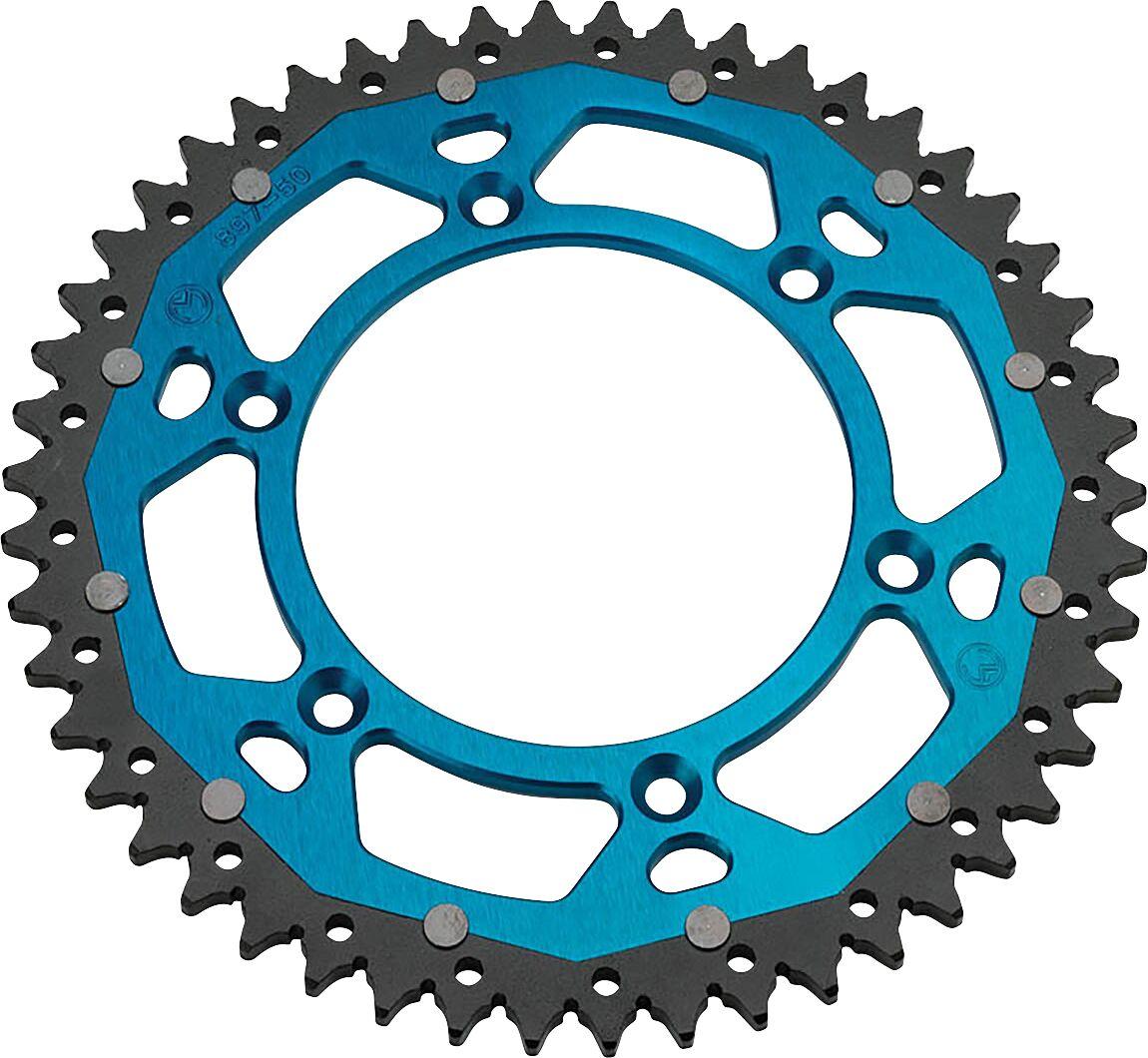 1210-897-52-12X - Moose Racing Dual Sprocket For KTM Adventure 640 1999-2006 Rear Blue 52T