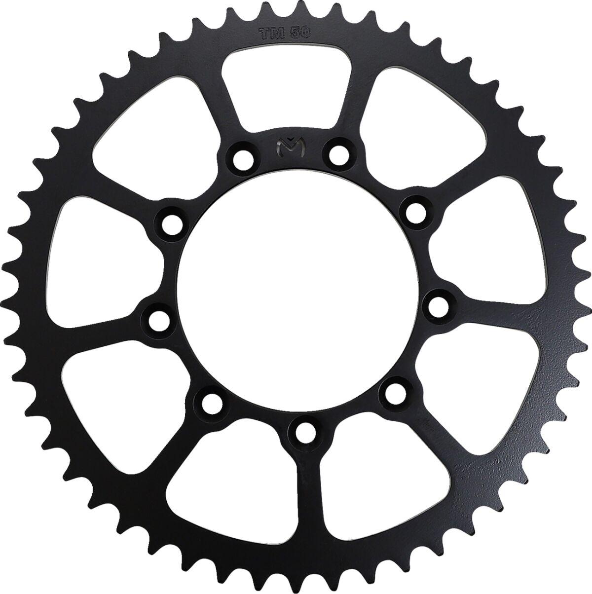 1210-520TM-50-ST - Moose Racing Steel Rear Sprocket For TM EN 125 2004-2019 Rear Zinc Plated 50T