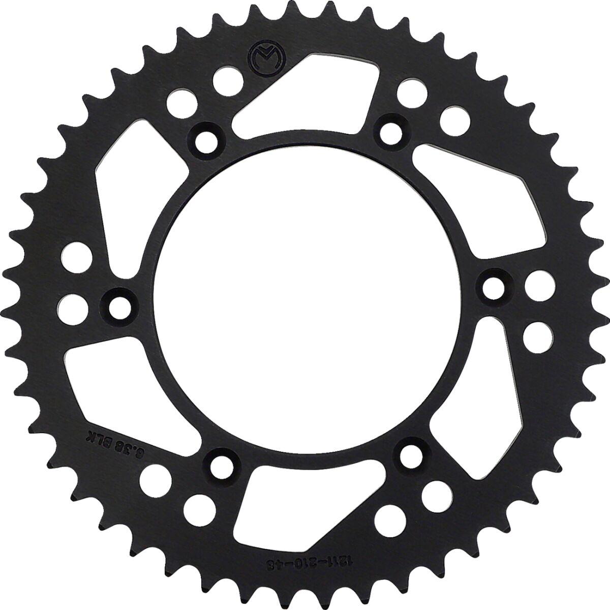 1211-210-48-10 - Moose Racing Rear Aluminium Sprocket For Honda CR125 1984-2007 Rear Black 48T