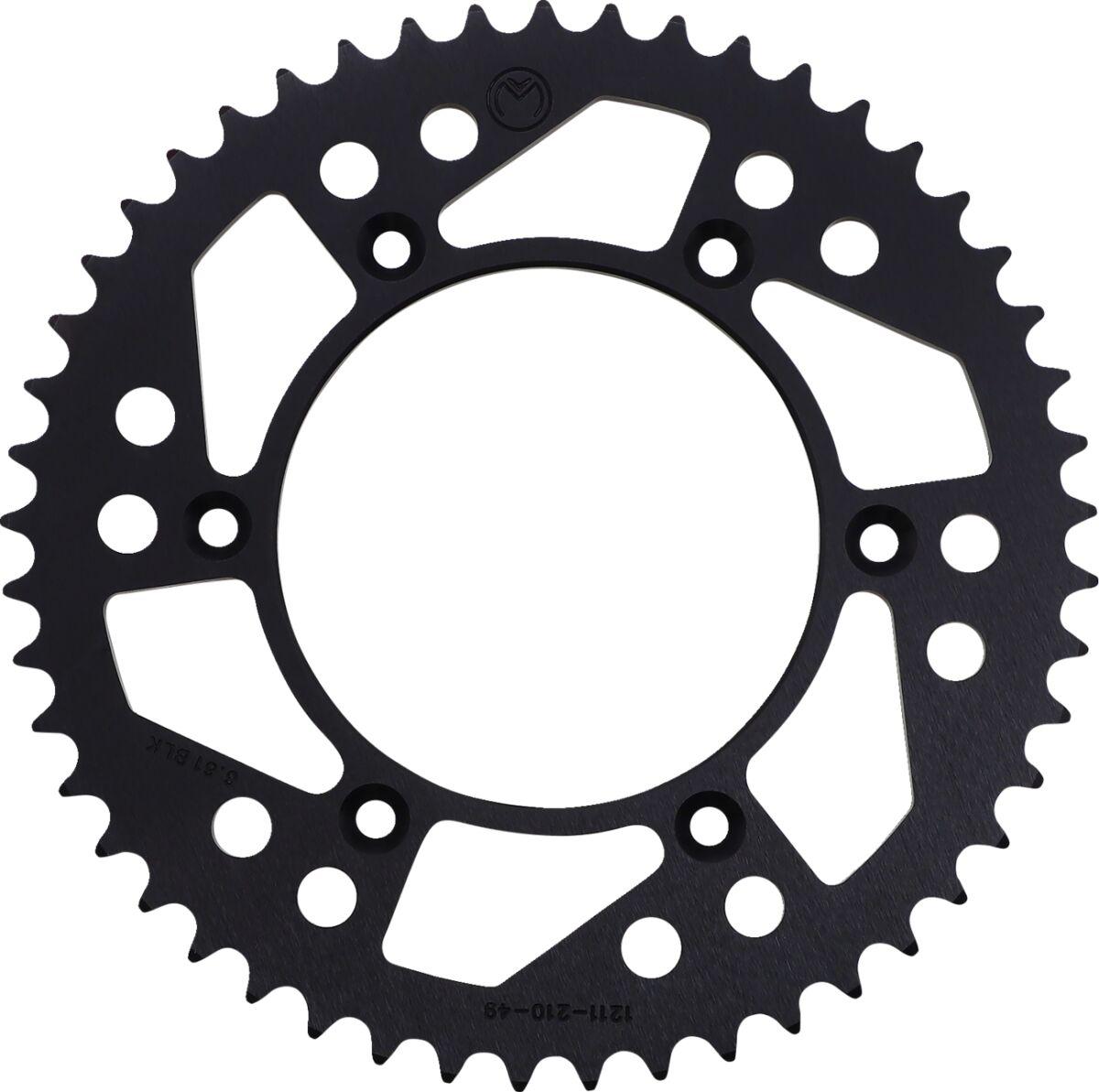 1211-210-49-10 - Moose Racing Rear Aluminium Sprocket For Honda CR125 1984-2007 Rear Black 49T