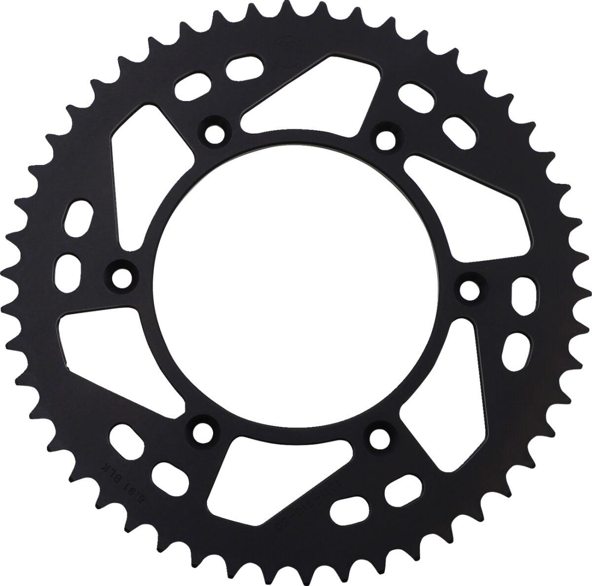 1211-210-50-10 - Moose Racing Rear Aluminium Sprocket For Honda CR125 1984-2007 Rear Black 50T