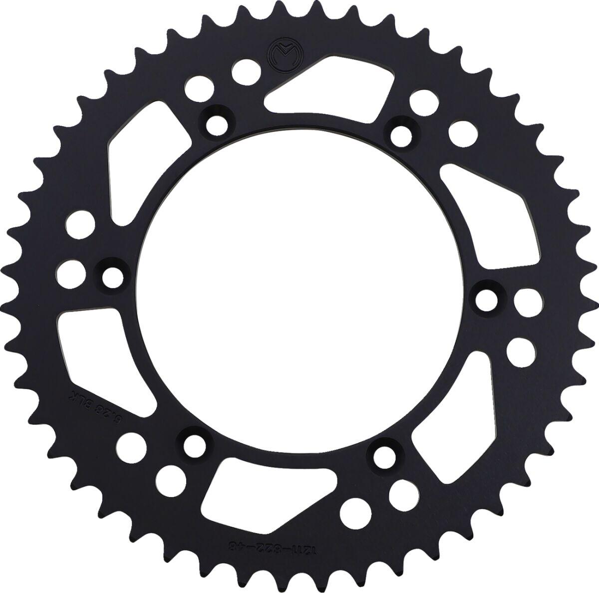 1211-822-48-10 - Moose Racing Aluminium Sprocket For Husqvarna AE 430 Rear Black 48T 1986-1988