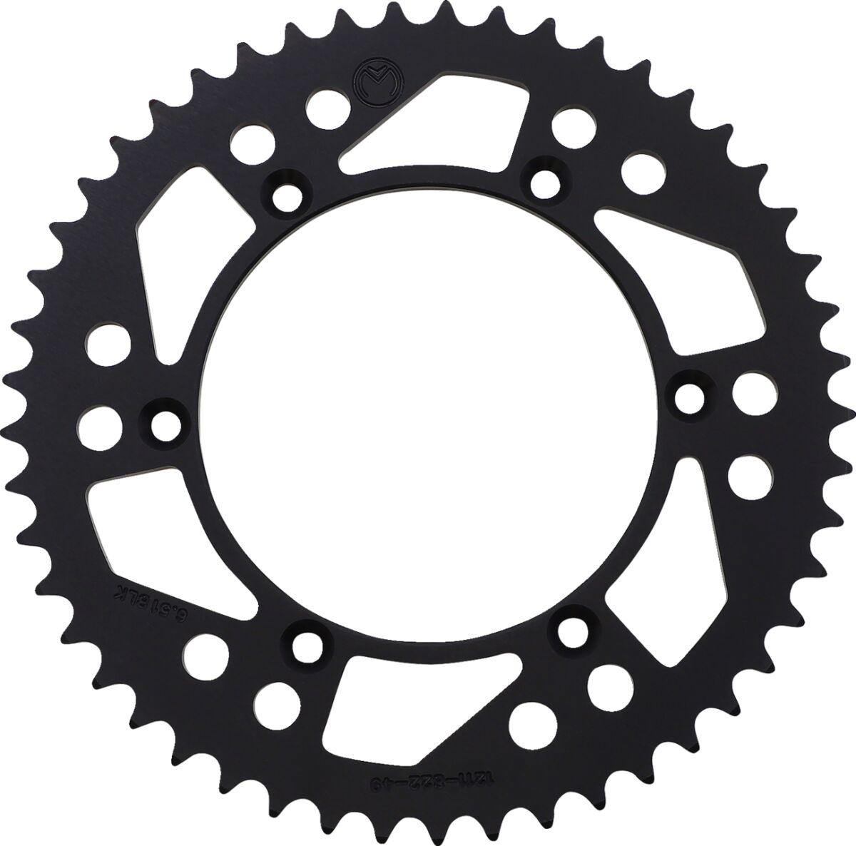 1211-822-49-10 - Moose Racing Aluminium Sprocket For Husqvarna AE 430 Rear Black 49T 1986-1988