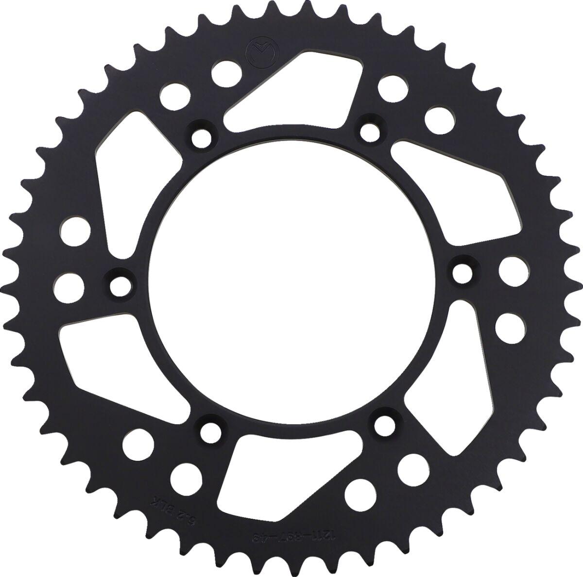 1211-897-49-10 - Moose Racing Aluminium Sprocket For KTM Adventure 640 1999-2006 Rear Black 49T