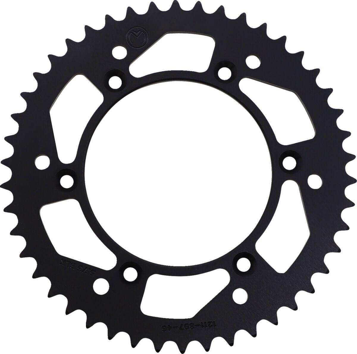 1211-897-46-10 - Moose Racing Aluminium Sprocket For KTM Adventure 640 1999-2006 Rear Black 46T