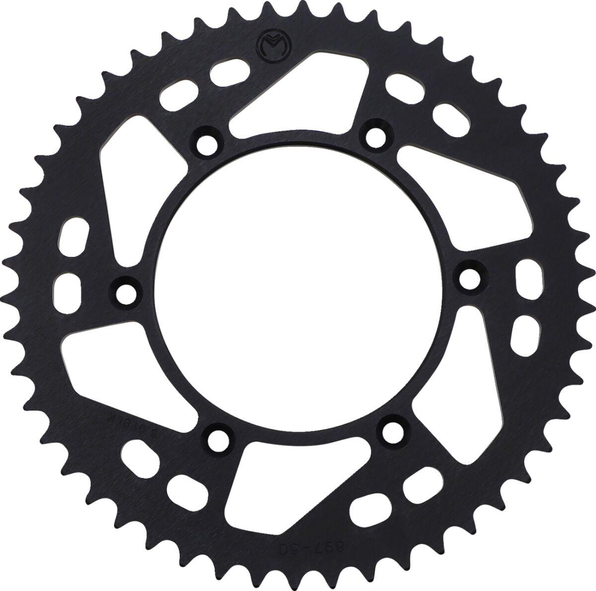 1211-897-50-10 - Moose Racing Aluminium Sprocket For KTM Adventure 640 1999-2006 Rear Black 50T