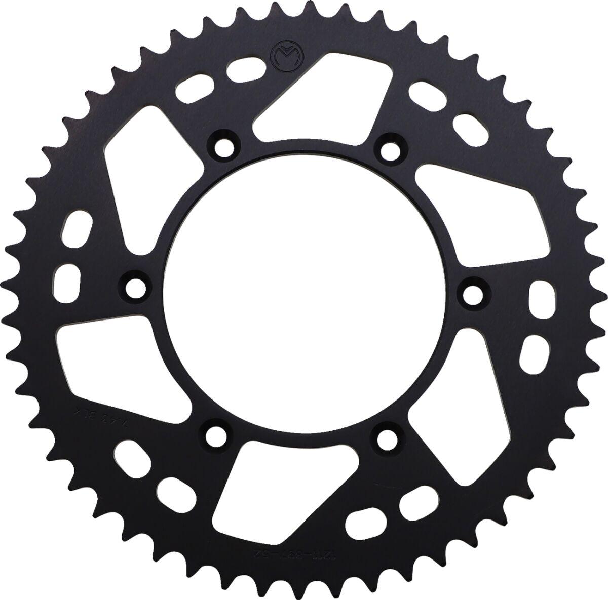 1211-897-52-10 - Moose Racing Aluminium Sprocket For KTM Adventure 640 1999-2006 Rear Black 52T