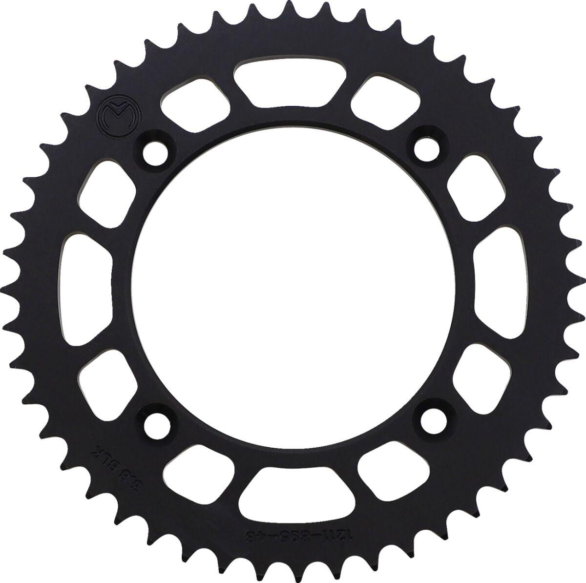 1211-895-48-10 - Moose Racing Rear Aluminium Sprocket For Gas Gas MC85 2022-2024 Black 48T