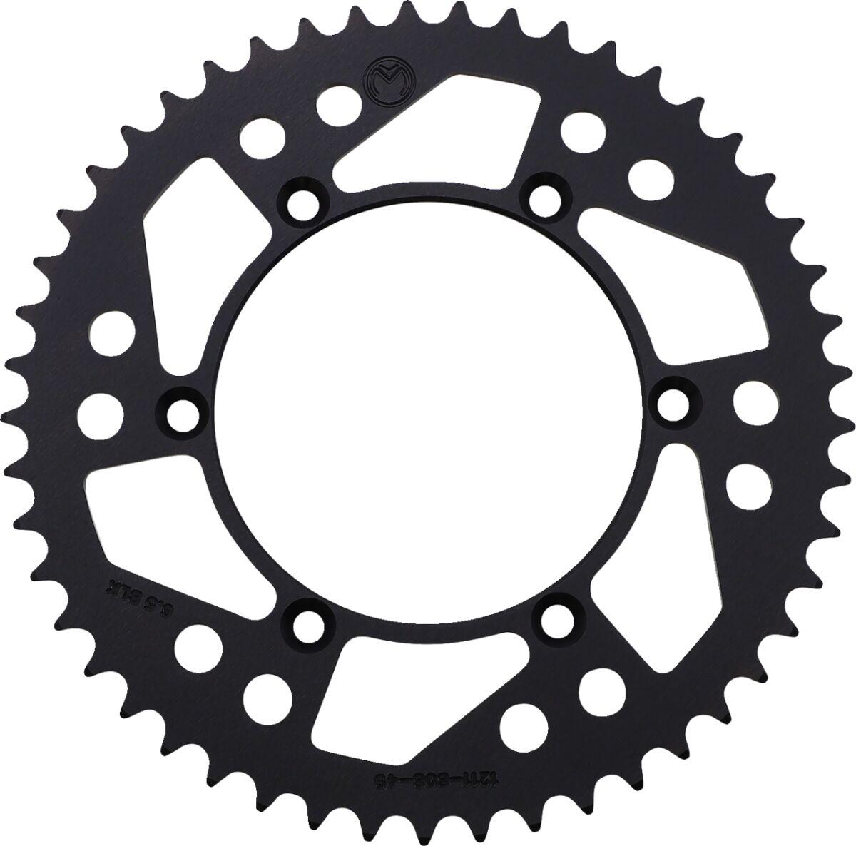 1211-808-49-10 - Moose Racing Rear Aluminium Sprocket For Suzuki DR250 1990-1993 Rear Black 49T