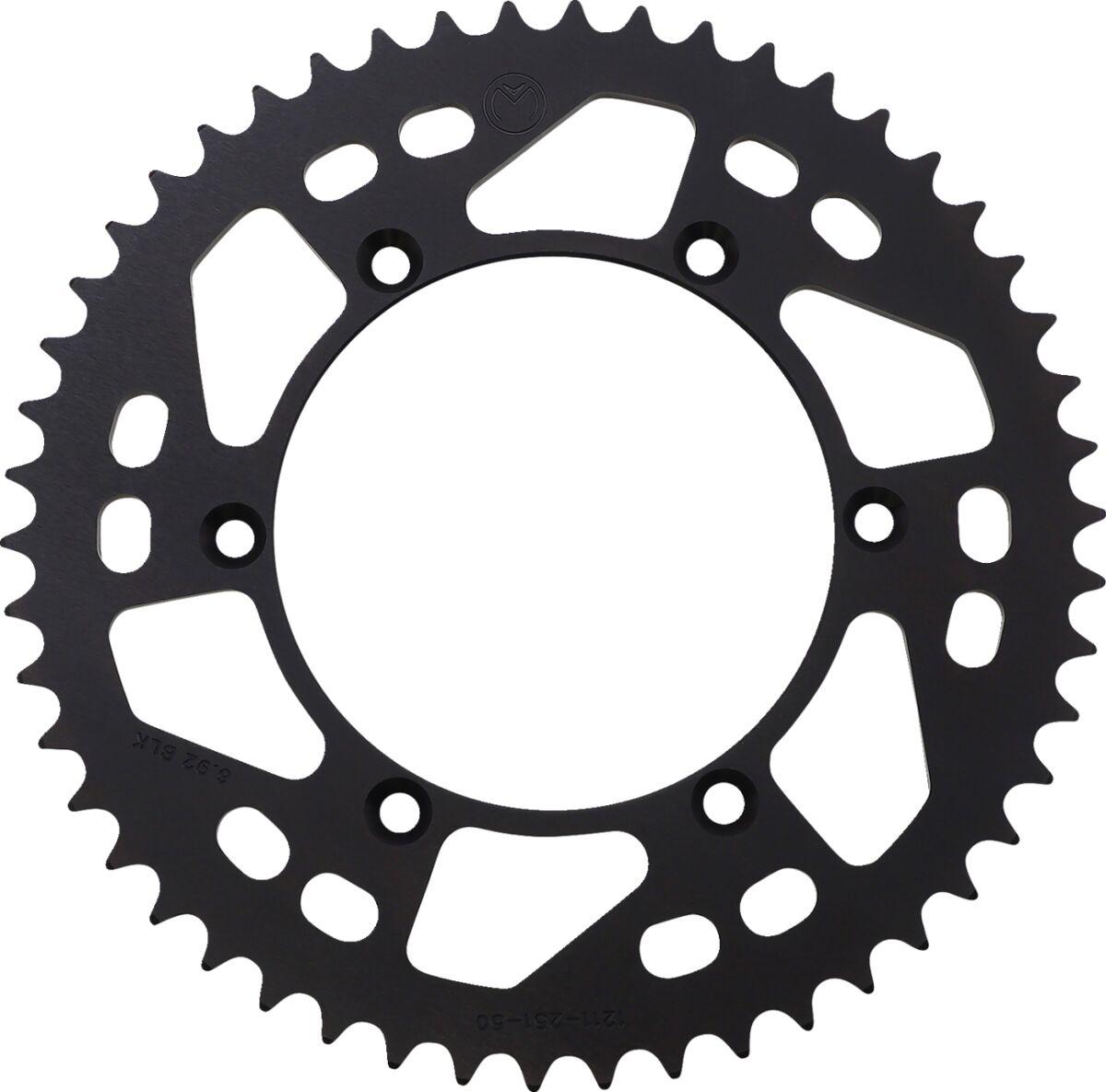 1211-251-50-10 - Moose Racing Aluminium Sprocket For Yamaha TTR230 2005-2017 Rear Black 50T