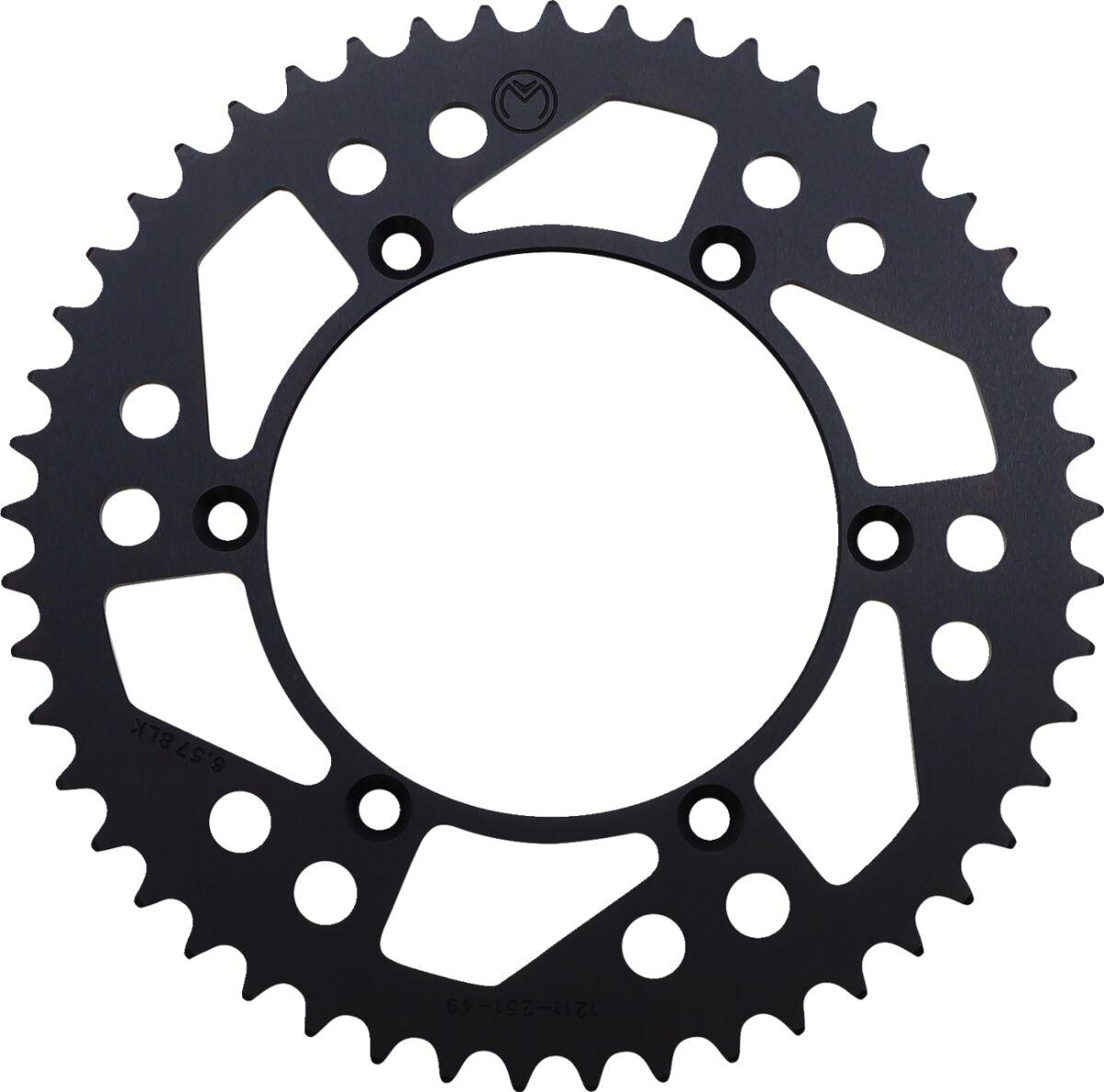 1211-251-49-10 - Moose Racing Aluminium Sprocket For Yamaha TTR230 2005-2017 Rear Black 49T