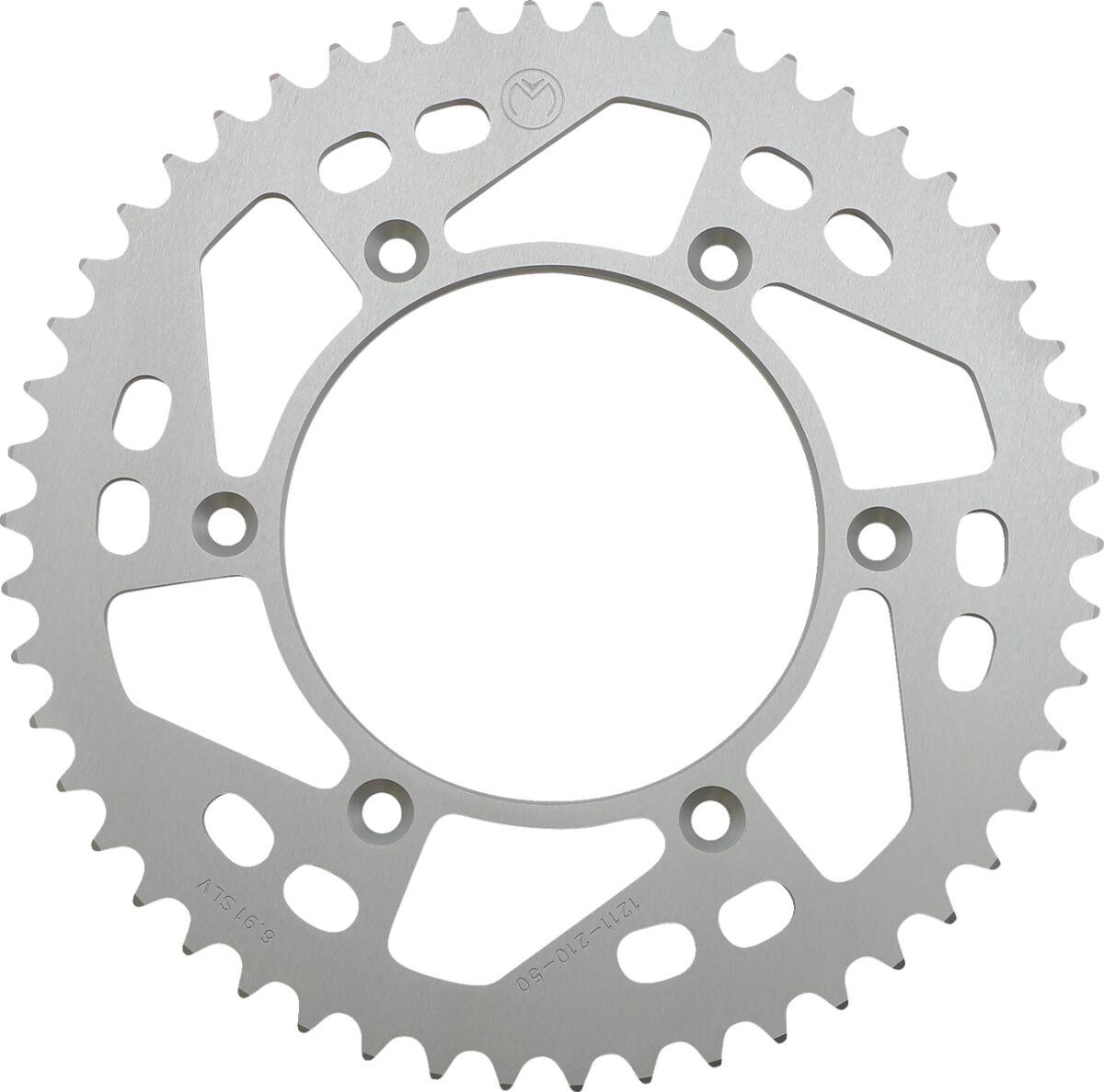 1211-210-50-11 - Moose Racing Rear Aluminium Sprocket For Honda CR125 1984-2007 Rear Silver 50T