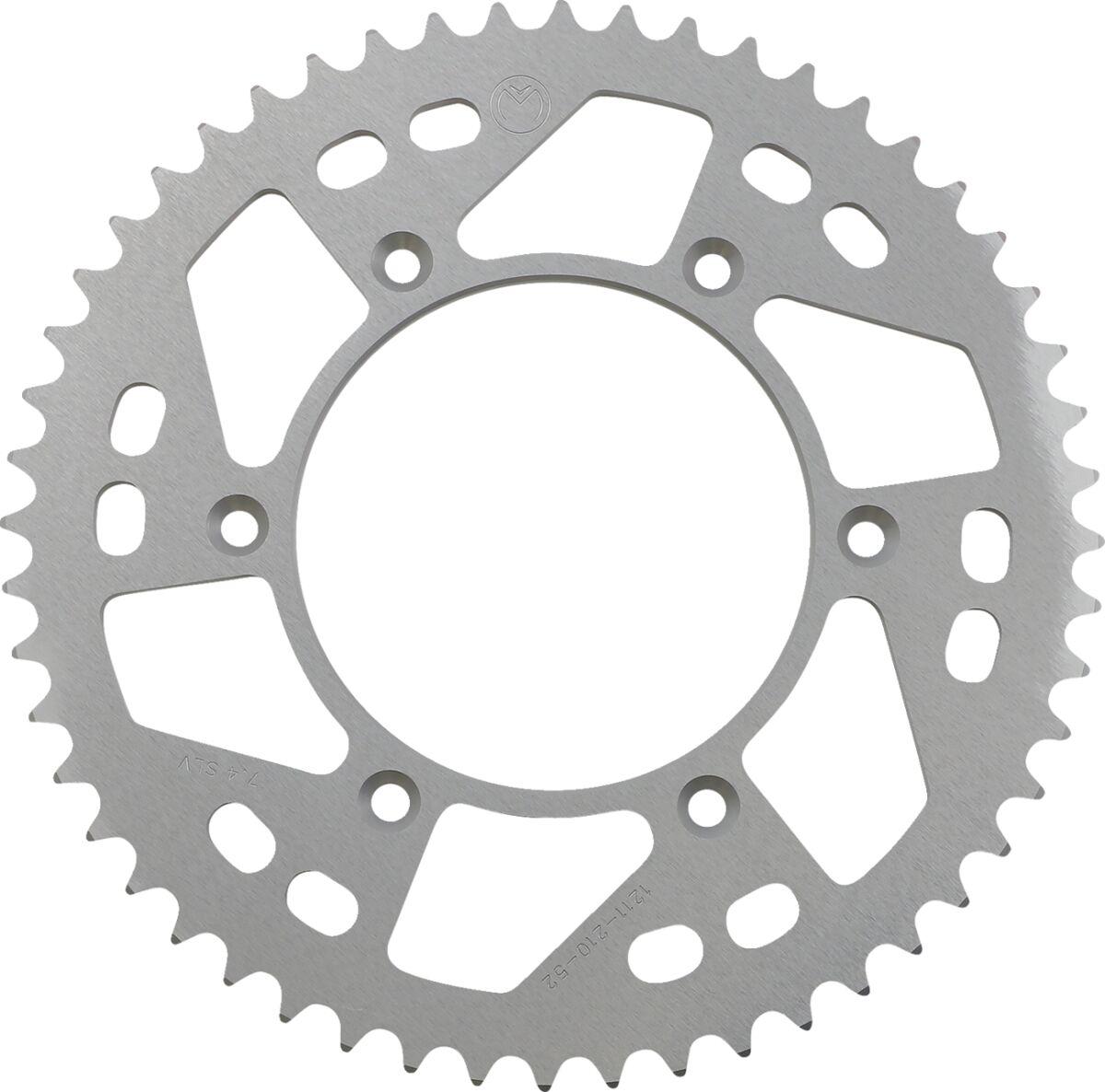 1211-210-52-11 - Moose Racing Rear Aluminium Sprocket For Honda CR125 1984-2007 Rear Silver 52T