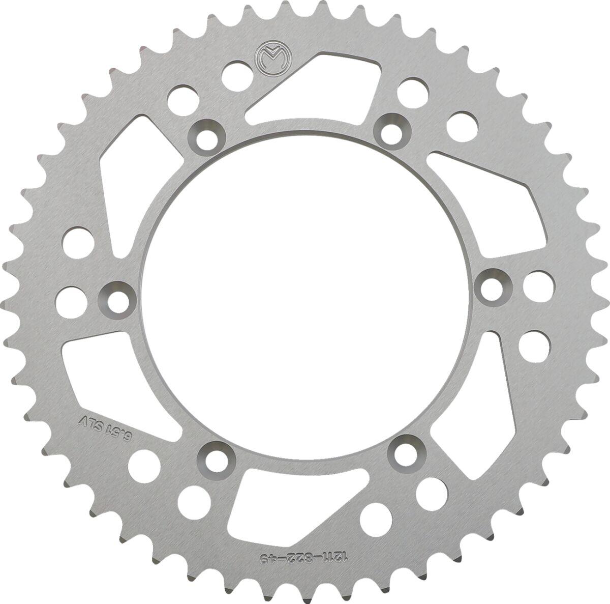 1211-822-49-11 - Moose Racing Aluminium Sprocket For Husqvarna AE 430 Rear Silver 49T 1986-1988