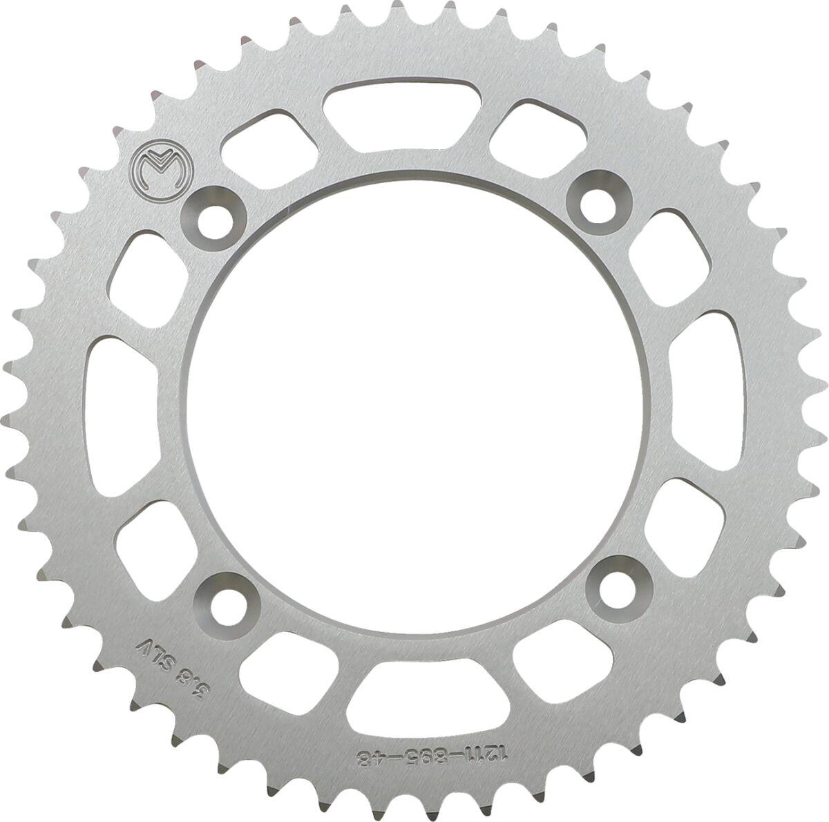 1211-895-48-11 - Moose Racing Rear Aluminium Sprocket For Gas Gas MC85 2022-2024 Rear Silver 48T