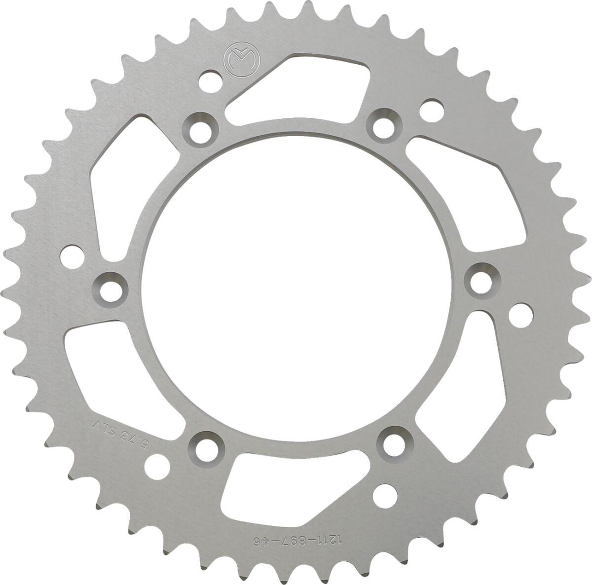 1211-897-46-11 - Moose Racing Aluminium Sprocket For KTM Adventure 640 1999-2006 Rear Silver 46T